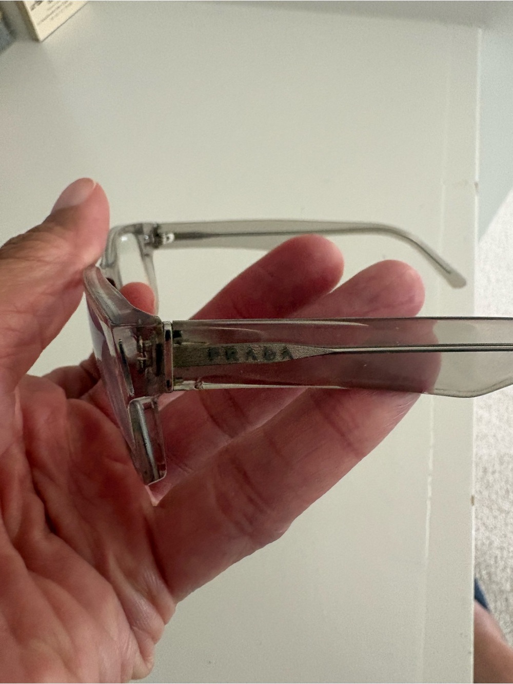 PRADA Clear Transparent Square-Frames